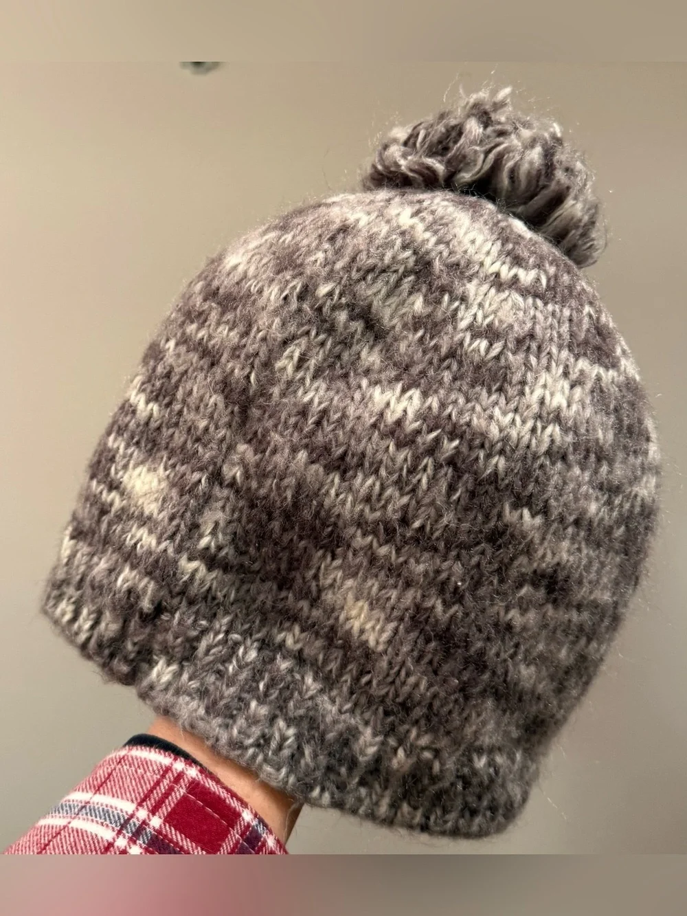 Bula Kids Marled Gray Pom Beanie
